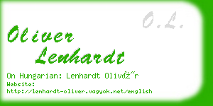 oliver lenhardt business card